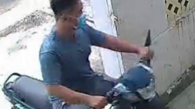 Nghi can sát hại người phụ nữ trong khách sạn - ảnh trích xuất camera