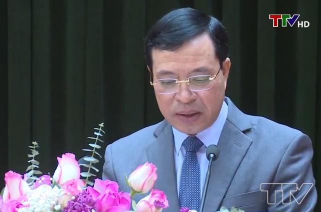 Đồng chí Lại Thế Nguyên, Phó Bí thư Thường trực Tỉnh uỷ phát biểu tại buổi toạ đàm