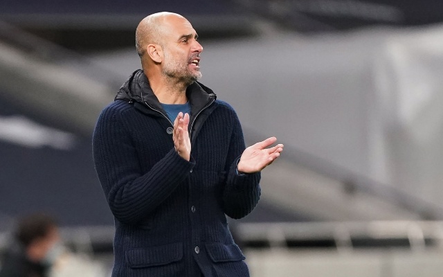HLV Pep Guardiola không hài lòng về kết quả trận đấu (Ảnh: Getty).