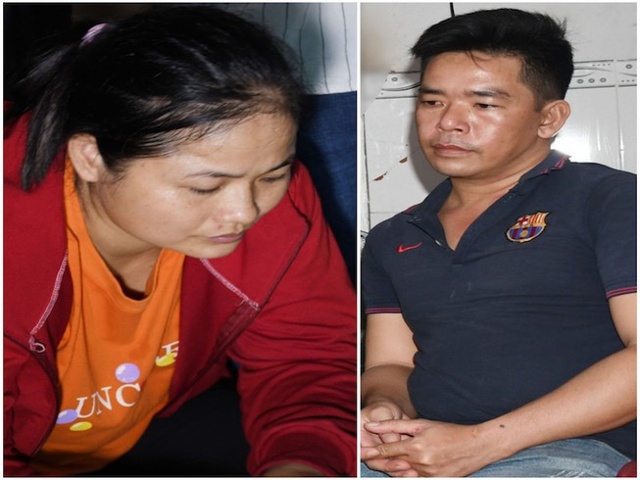 Bùi Thị Đào và Nguyễn Huỳnh Minh Tâm. Ảnh: CA