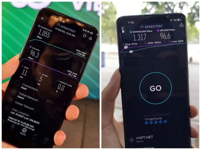 Trước đó, lần lượt 5G Viettel và 5G VinaPhone đều có được tốc độ ấn tượng.