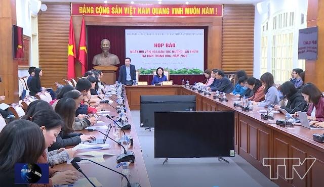 Phó Chủ tịch UBND tỉnh Thanh Hoá Phạm Đăng Quyền phát biểu tại buổi họp báo