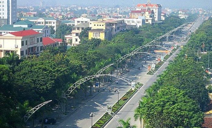 Đại lộ Lê Lợi thành phố Thanh Hóa.