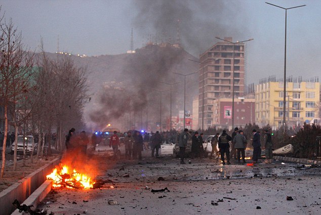 Một vụ đánh bom ở Kabul. Ảnh: Daily Sun.