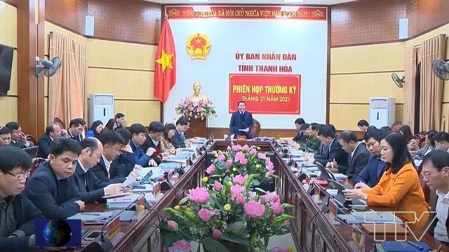 Đồng chí Đỗ Minh Tuấn, Phó Bí thư Tỉnh ủy, Chủ tịch UBND tỉnh phát biểu tại phiên họp.