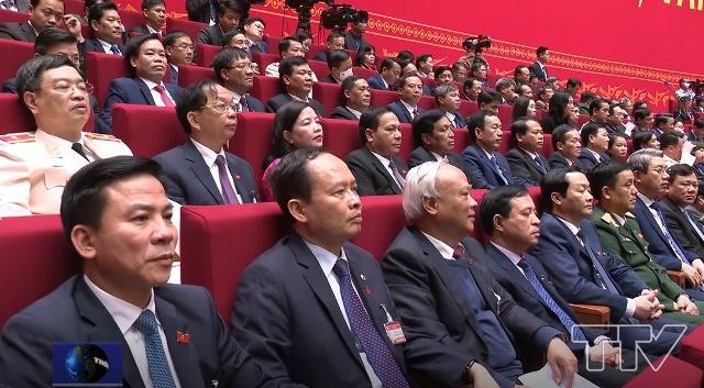 Đoàn đại biểu Đảng bộ tỉnh Thanh Hóa dự đại hội.