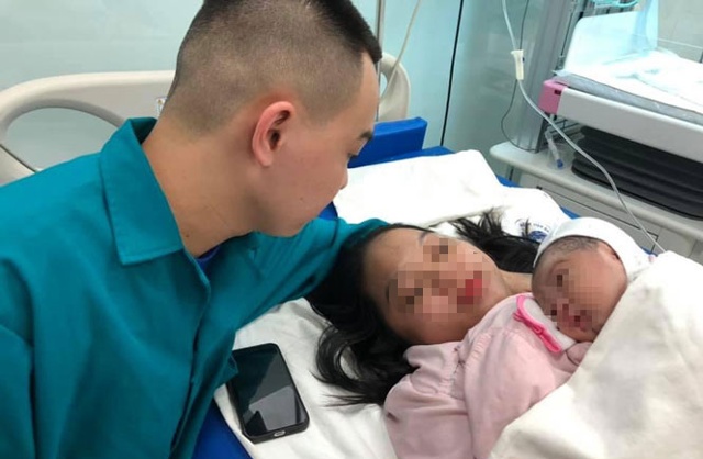 Công dân đầu tiên chào đời tại Bệnh viện Sản Nhi tỉnh Phú Thọ. Ảnh hanoimoi.com.vn
