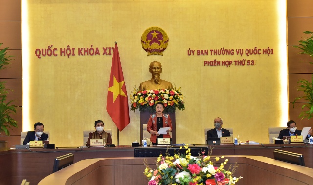 Chủ tịch Quốc hội phát biểu khai mạc Phiên họp thứ 53. Ảnh: VGP/ Lê Sơn