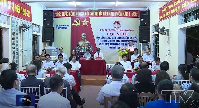 Thay mặt các ứng cử viên, đồng chí Trịnh Tuấn Sinh, Phó Bí thư Tỉnh ủy phát biểu tại hội nghị.