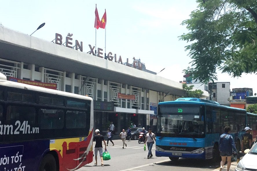 Bến xe Gia L&acirc;m (H&agrave; Nội). ảnh: ĐT