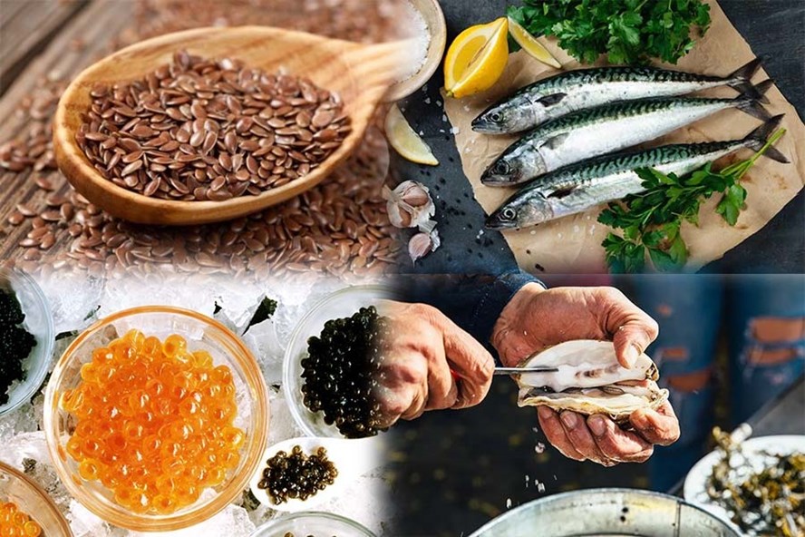 Những thực phẩm giàu Omega 3. Đồ hoạ: Vy Vy