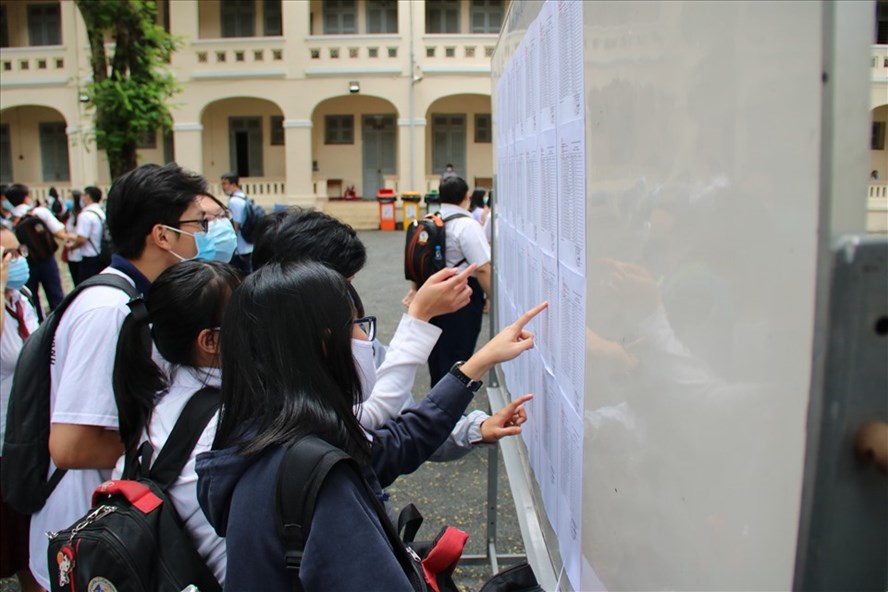 Thí sinh dự thi tốt nghiệp THPT năm 2020. Ảnh: Anh Nhàn