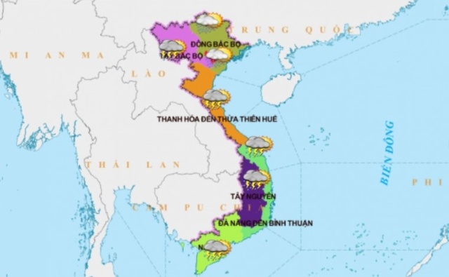Hà Nội thời tiết dễ chịu, Tây Bắc có khả năng xảy ra lốc, sét và gió giật mạnh.