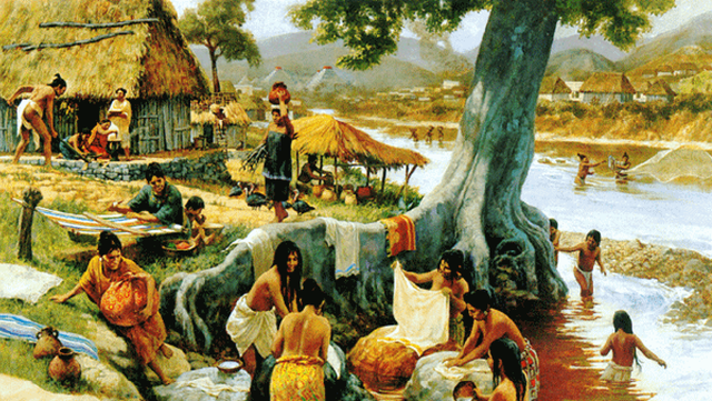 Cảnh sinh hoạt của người Maya cổ đại