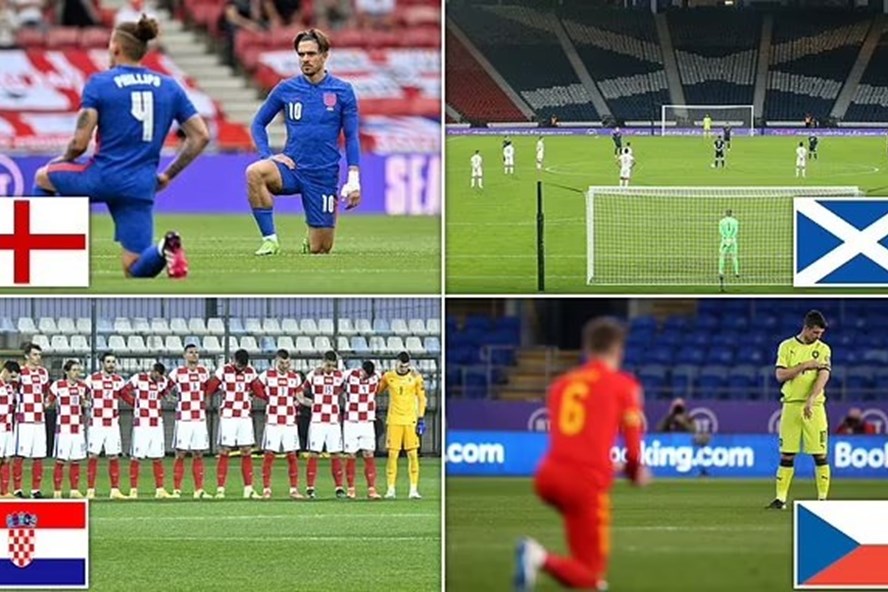 Phong trào  &quot;Black lives matter &quot; có thể bị nhiều đội tuyển từ chối. Ảnh: UEFA.