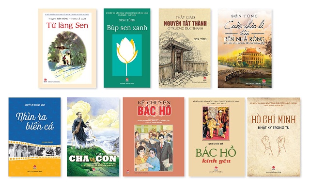 Các tựa sách về Chủ tịch Hồ Chí Minh của NXB Kim Đồng.