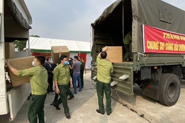 Hải Phòng chi 15 tỉ đồng hỗ trợ các tỉnh, thành phố chống dịch COVID-19. Ảnh Cổng TTĐT Hải Phòng