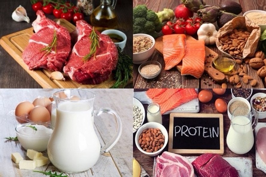 Tiêu thụ quá nhiều thực phẩm giàu protein có thể mang lại nhiều tác hại khôn lường đối với sức khỏe. Ảnh đồ họa: Minh Anh