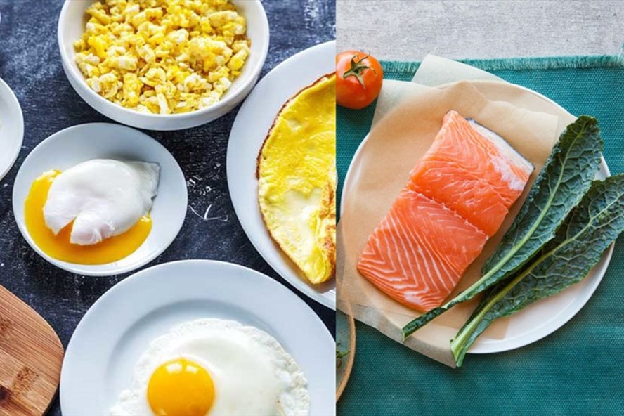 Thực phẩm giàu vitamin D. Ảnh đồ họa: Vy Vy