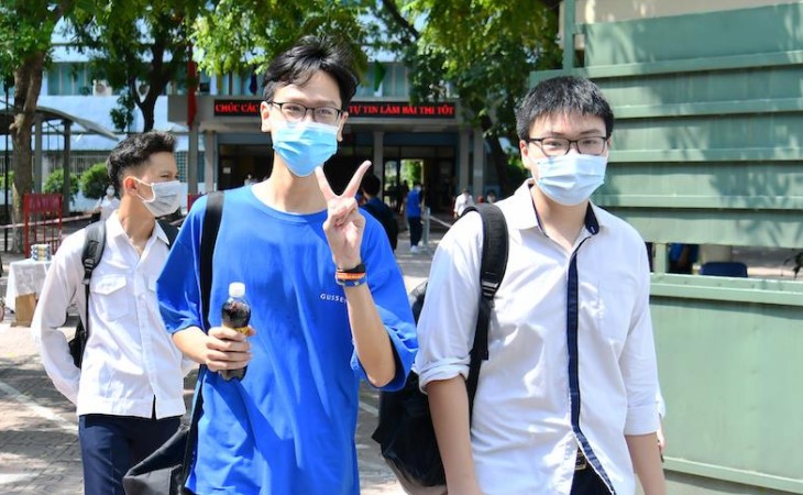 Thí sinh Kỳ thi tốt nghiệp trung học phổ thông 2021. Ảnh: THỦY NGUYÊN