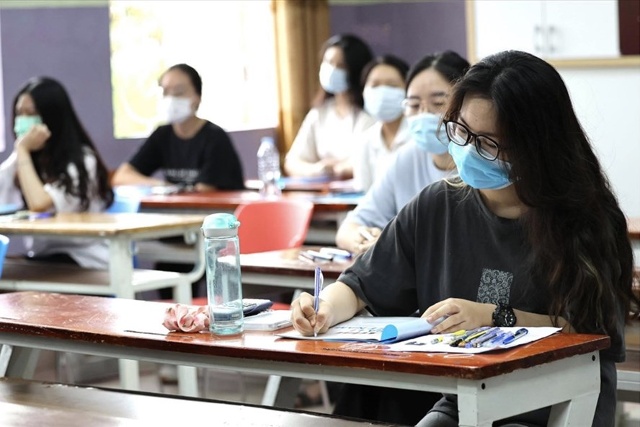 Thí sinh dự thi tốt nghiệp THPT năm 2021. Ảnh: Hải Nguyễn