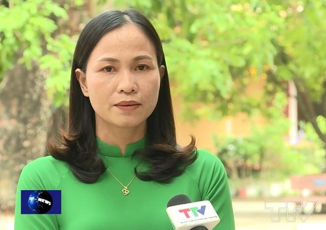 Cô Nguyễn Thị Hương, giáo viên Trường THPT Hoàng Lệ Kha, huyện hà Trung, tỉnh Thanh Hóa: Em là một học sinh xuất sắc toàn diện, rất hòa đồng, năng động thường xuyên giúp đỡ các bạn học yếu trong lớp vực dậy kết quả học tập của các bạn.