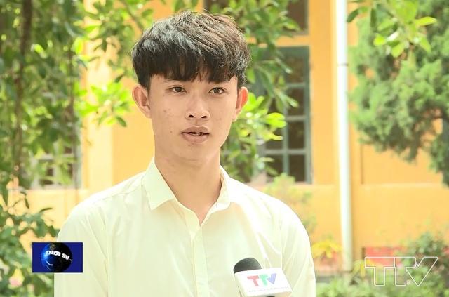 Em Phạm Thanh Tùng, học sinh Trường THPT Hoàng Lệ Kha, huyện Hà Trung, tỉnh Thanh Hóa: Em xem đây là thành công bước đầu và sẽ tiếp tục nỗ lực cố gắng học tập thật tốt. Em mong ước trở thành luật sư vì em đã nghiên cứu và cảm thấy phù hợp với bản thân và em mong muốn có thể giúp đỡ cho những người yếu thế.