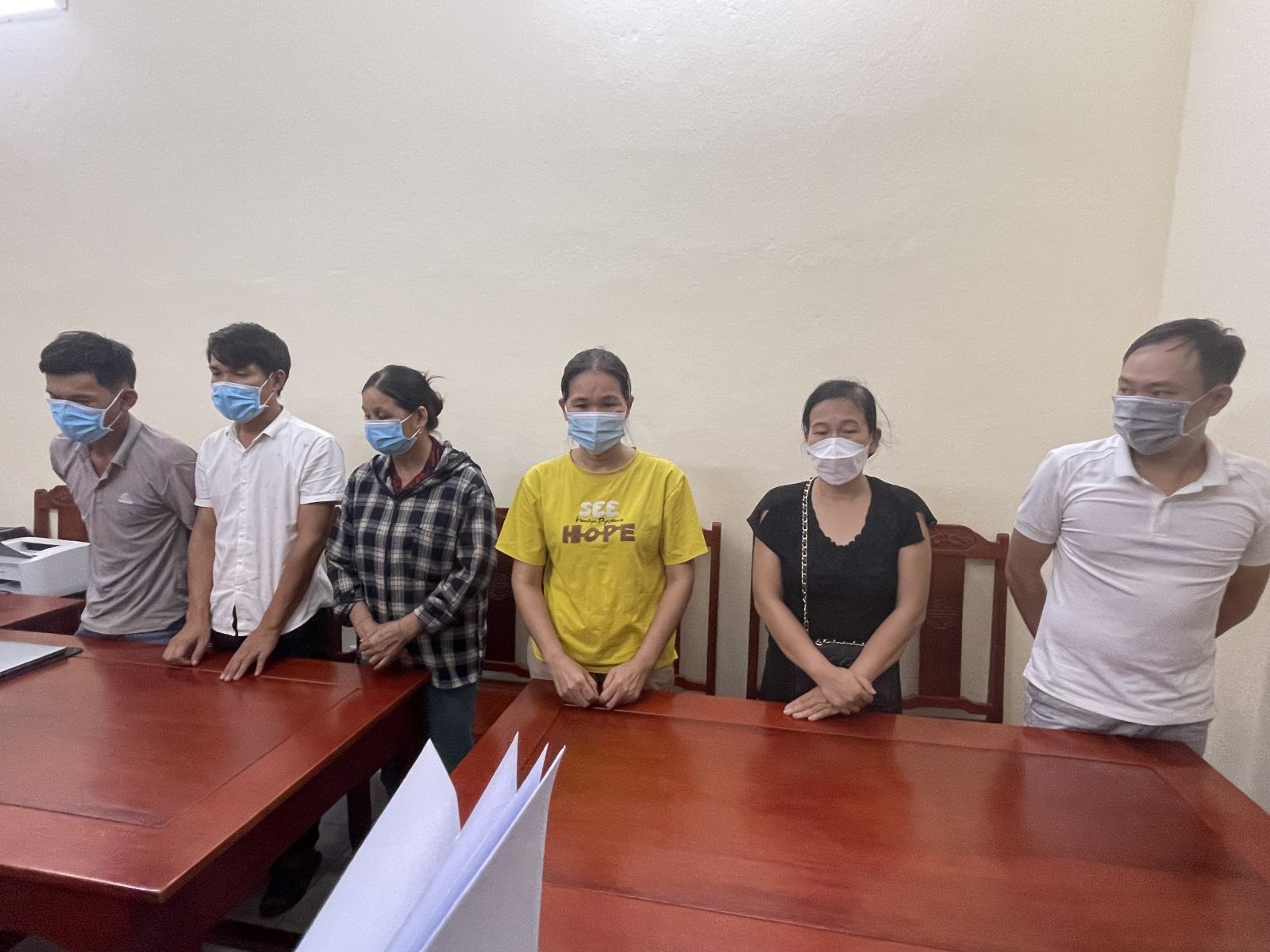6 đối tượng lừa đảo bị Phòng Cảnh sát hình sự Công an tỉnh Thanh Hoá bắt giữ