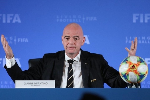 Việc thay đổi chu kỳ World Cup là cuộc “đại tu” lớn tiếp theo của Chủ tịch FIFA Gianni Infantino. Ảnh: AFP