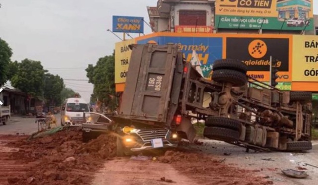 Hiện trường vụ tai nạn.