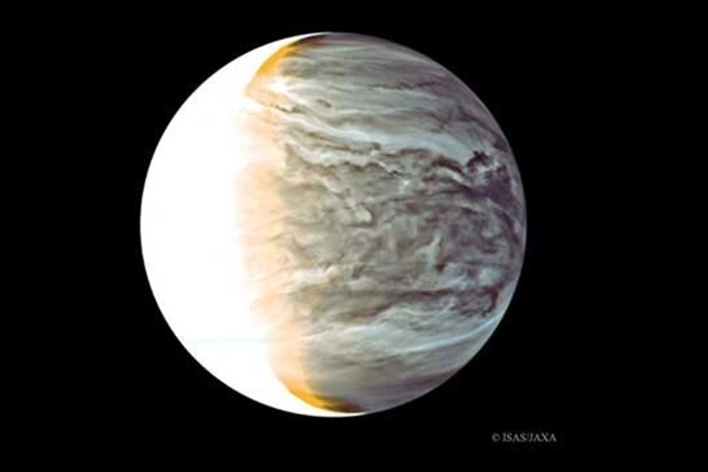 Đêm trên sao Kim. Ảnh: ISAS, JAXA
