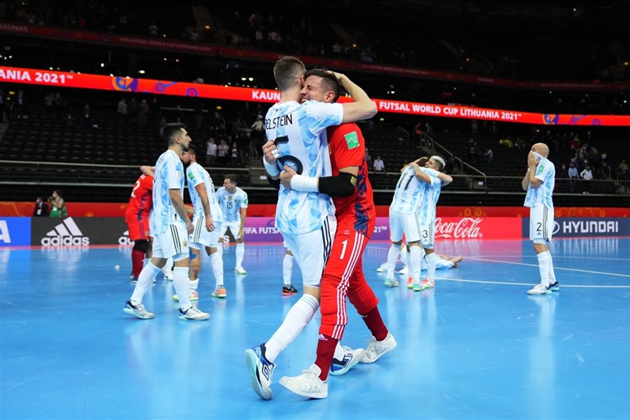 Đương kim vô địch Argentina được dự đoán sẽ có lần thứ 2 lên ngôi vô địch FIFA Futsal World Cup. Ảnh: FIFA