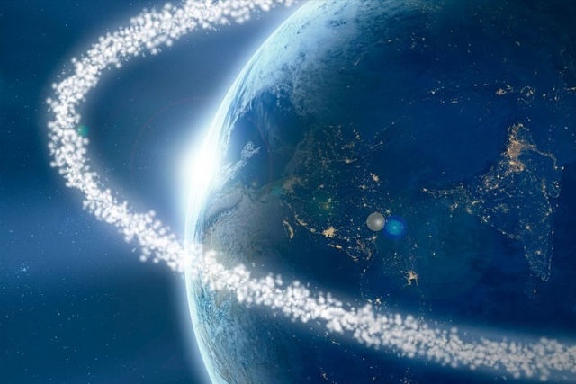 Trái đất có nguy cơ hình thành vành đai rác vũ trụ. Ảnh: Getty/AFP