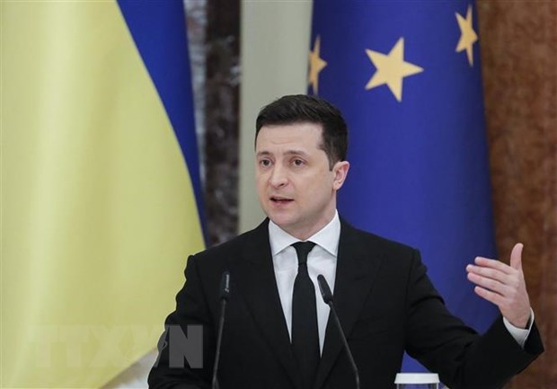 Tổng thống Ukraine Volodymyr Zelensky. (Ảnh: AFP/TTXVN)