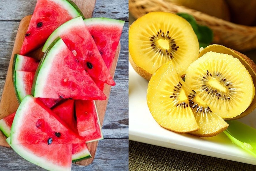 Dưa hấu và kiwi là những loại quả rất tốt cho người cao huyết áp.