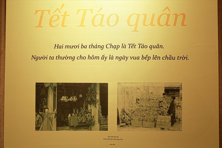Tết ông Công, ông Táo ngày 23 tháng Chạp tại triển lãm  &quot;Tết xưa &quot;. Ảnh: Phương Linh