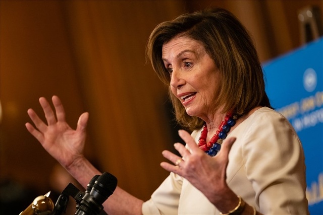 Chủ tịch Hạ viện Mỹ Nancy Pelosi. Ảnh: AFP