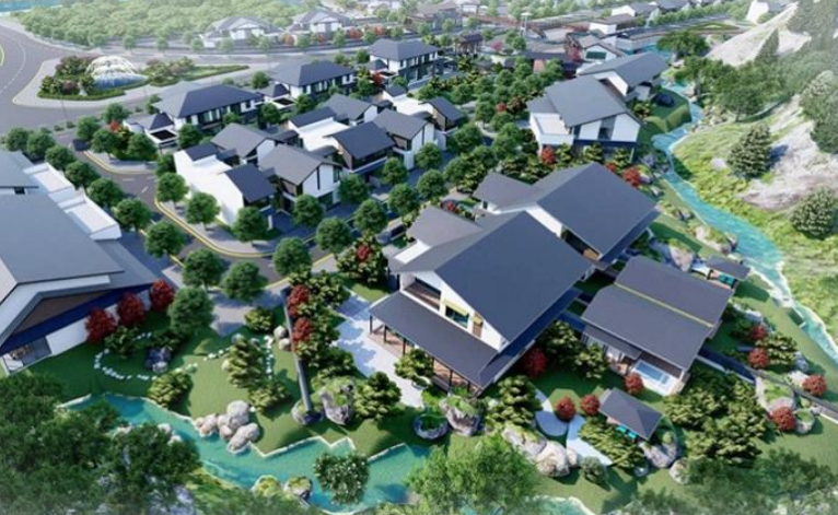 Quần thể nghỉ dưỡng khoáng nóng kết hợp các mô hình dịch vụ vui chơi giải trí.