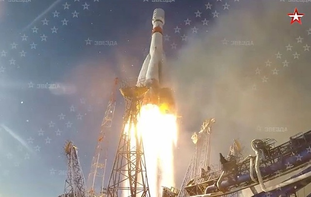Tên lửa Soyuz-2-1a đưa vệ tinh quân sự lên quỹ đạo (Ảnh: Ria Novosti).