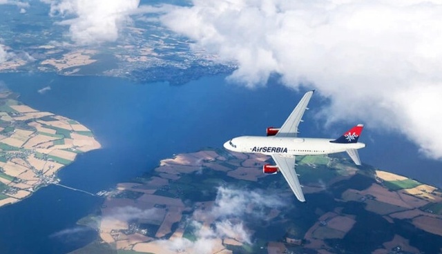 Một máy bay của hãng hàng không Air Serbia (Ảnh: N1).