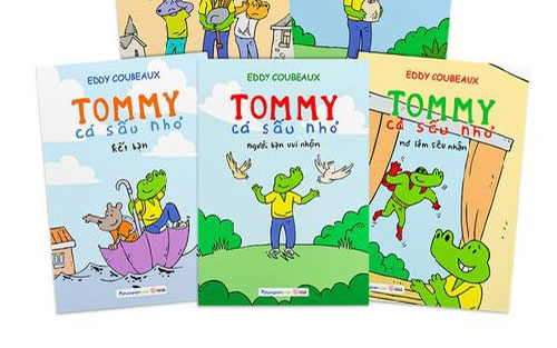Bộ truyện tranh  &quot;Tommy, cá sấu nhỏ &quot;. (Ảnh: Phái đoàn cung cấp)