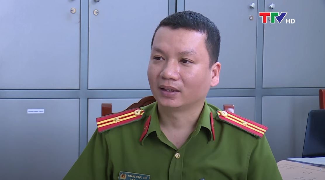 Thiếu tá Hoàng Ngọc Quế - Điều tra viên, Đội 5, Phòng Cảnh sát Hình sự, Công an tỉnh Thanh Hóa