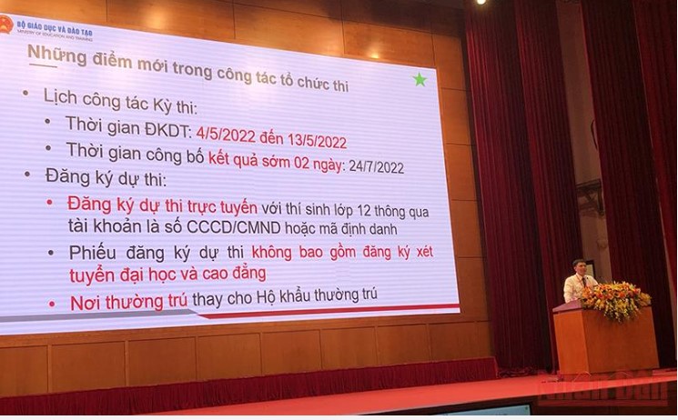 Bộ Giáo dục và Đào tạo tập huấn công tác tổ chức thi tốt nghiệp THPT năm 2022.
