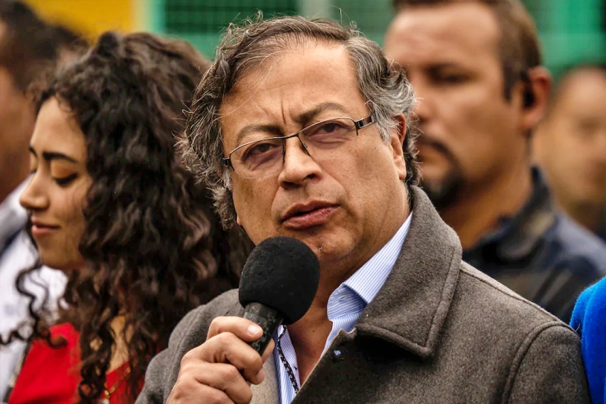 &Ocirc;ng Gustavo Petro đắc cử Tổng thống Colombia (Ảnh: Bloomberg News).