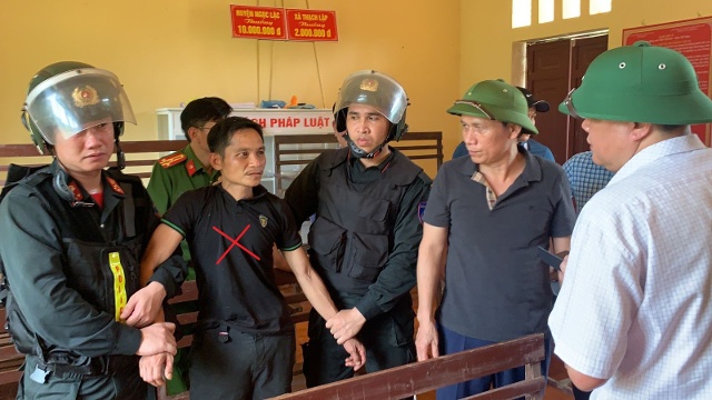 Đối tượng Lê Văn Lượng (X)  bị bắt