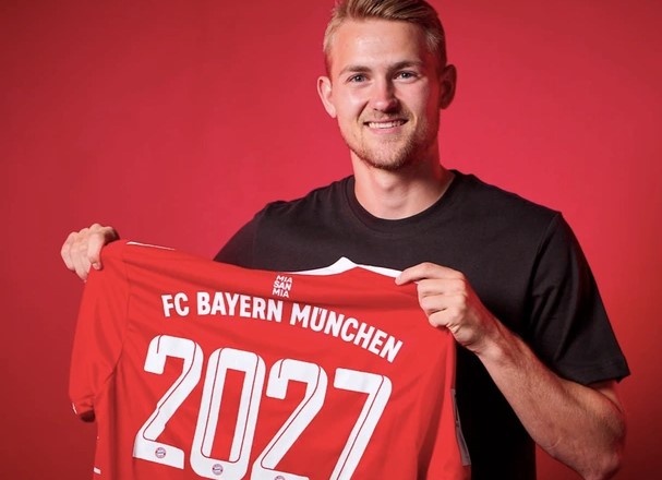 Matthijs De Ligt sẽ thi đấu cho Bayern Munich đến năm 2027 (Ảnh: AP).