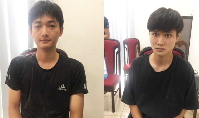 2 đối tượng Trần Văn Dũng v&agrave; Đỗ Hữu Hưởng.