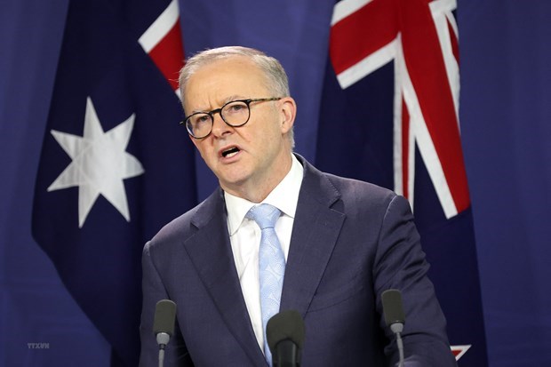 Thủ tướng Australia Anthony Albanese. (Ảnh: AFP/TTXVN)
