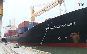 Khởi động lại tuyến vận tải container Quốc tế tại cảng Nghi Sơn