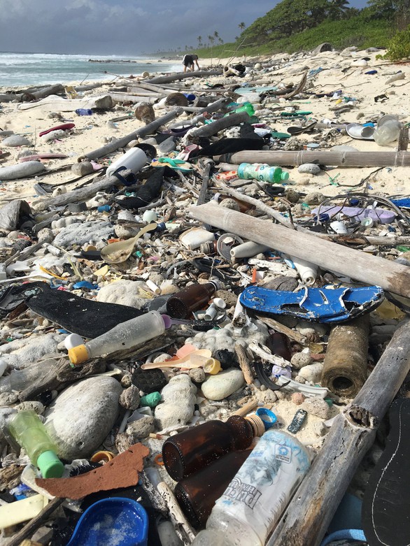 Đảo nhỏ hứng 414 triệu mảnh rác nhựa - Ảnh 2.